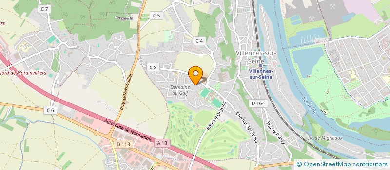 localisation de l'entreprise DP LA DIGUE  VILLENNES-SUR-SEINE