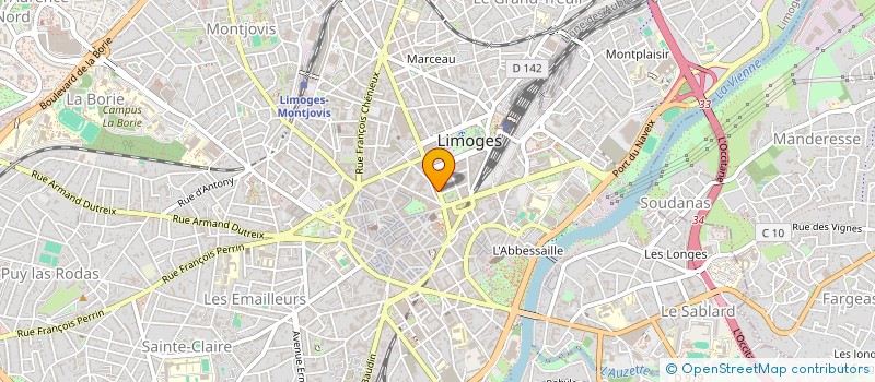 localisation de l'entreprise DP LIMOGES FLEURUS à LIMOGES