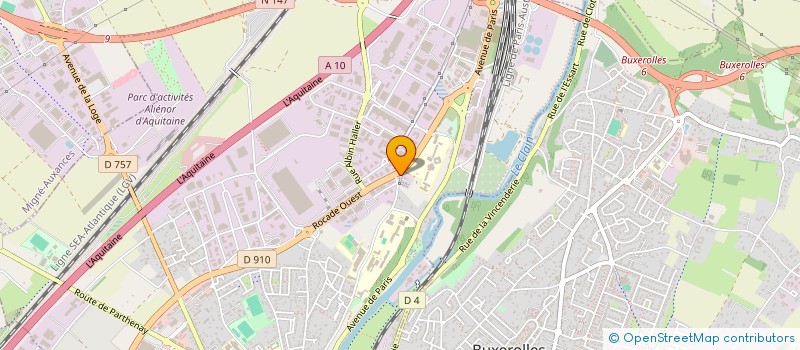 localisation de l'entreprise DP MENUISERIE à POITIERS
