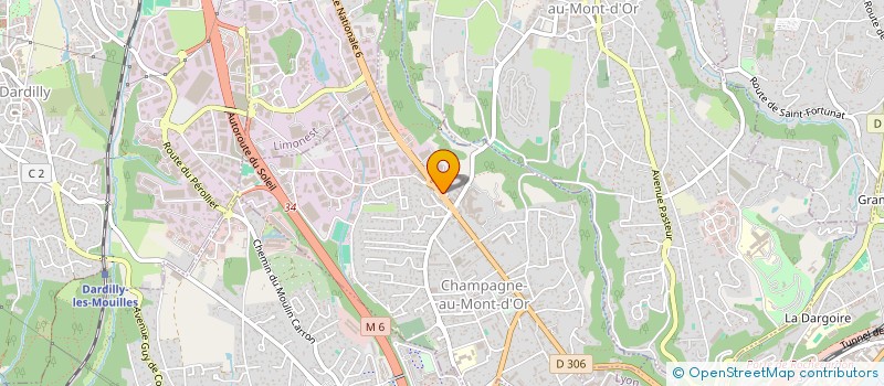 localisation de l'entreprise DP MOLIZ à CHAMPAGNE-AU-MONT-D'OR