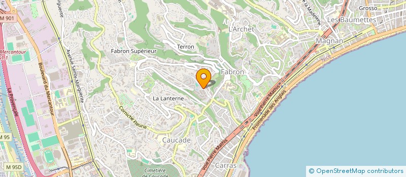 localisation de l'entreprise DP.NET à NICE
