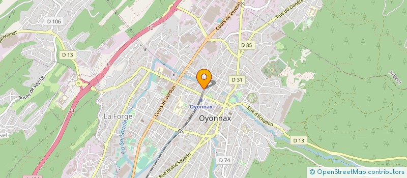 localisation de l'entreprise DP NETTOYAGE à OYONNAX