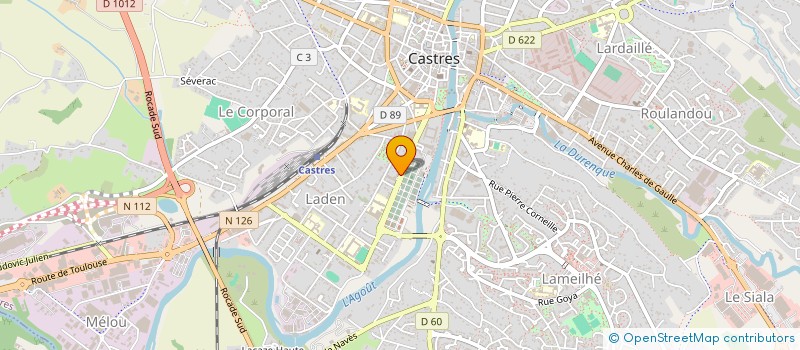 localisation de l'entreprise DP POIRET  CASTRES