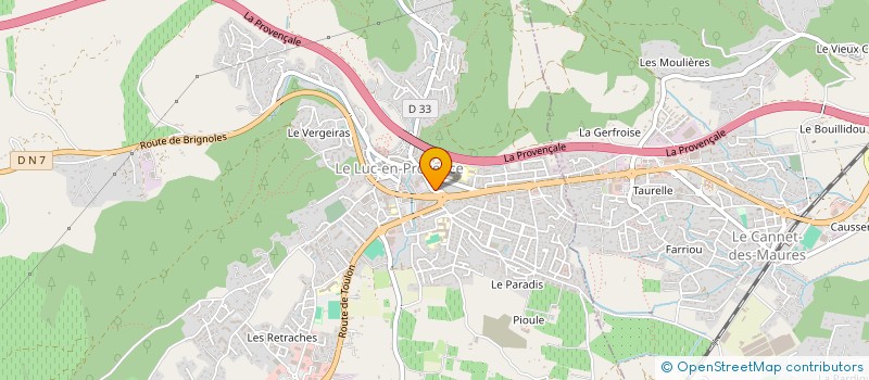 localisation de l'entreprise DP RIVIERA  LE LUC