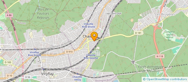 localisation de l'entreprise DP SECURITY CONSULTING à CHAVILLE