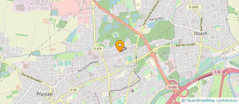 localisation de l'entreprise DP SERVICE à KINGERSHEIM