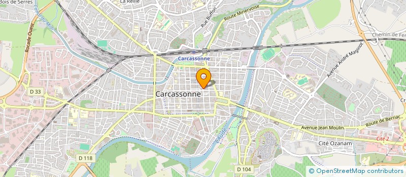 localisation de l'entreprise DP.SERVICE à CARCASSONNE