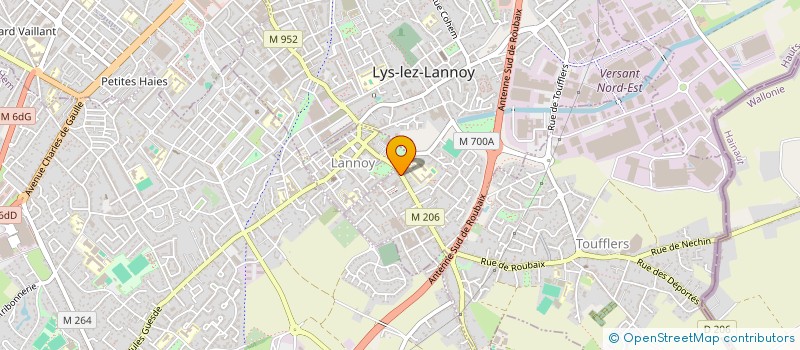 localisation de l'entreprise DP SERVICES  LYS-LEZ-LANNOY