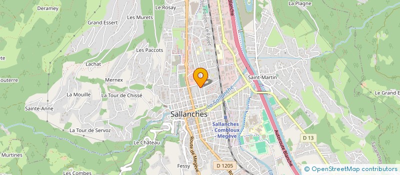 localisation de l'entreprise DP SYNERGIE à SALLANCHES