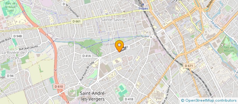 localisation de l'entreprise DP2C à SAINT-ANDRE-LES-VERGERS