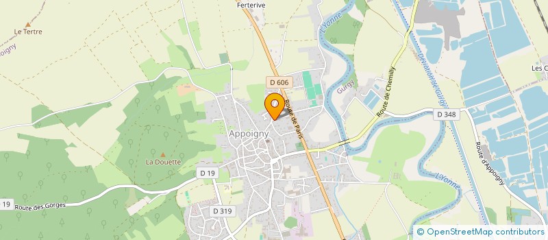 localisation de l'entreprise DP2C  APPOIGNY