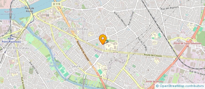 localisation de l'entreprise DP2LE à SAINT-SEBASTIEN-SUR-LOIRE