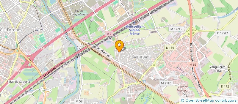 localisation de l'entreprise DP3 à LATTES