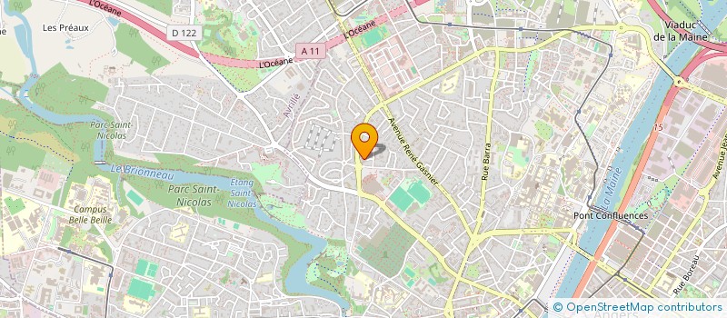 localisation de l'entreprise DP4 FRANCE à ANGERS
