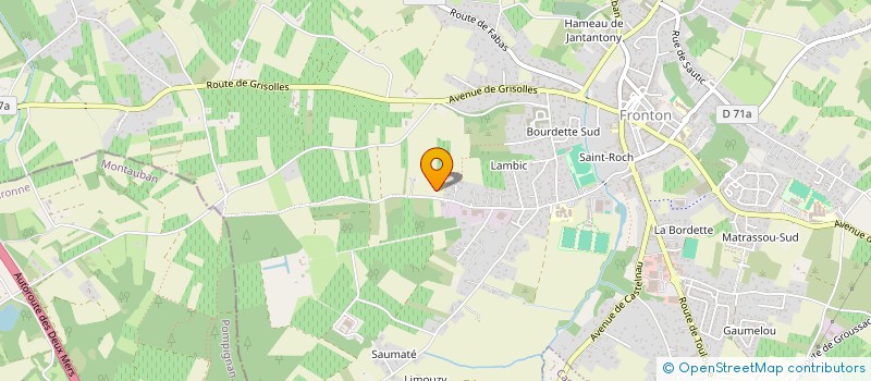 localisation de l'entreprise DPA  FRONTON