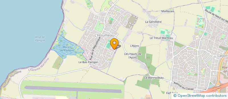 localisation de l'entreprise DPA à L'HOUMEAU