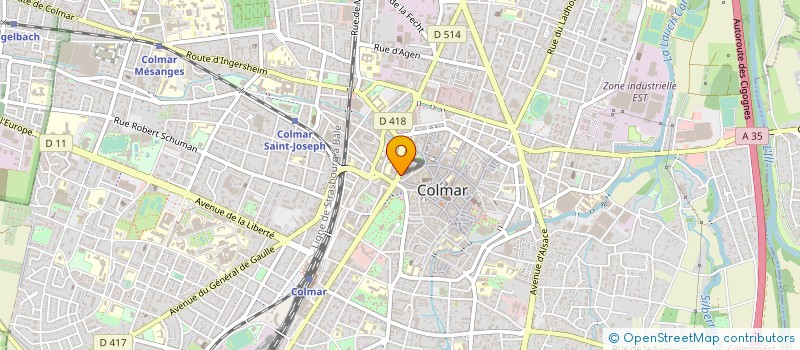 localisation de l'entreprise DPA FERMETURES à COLMAR