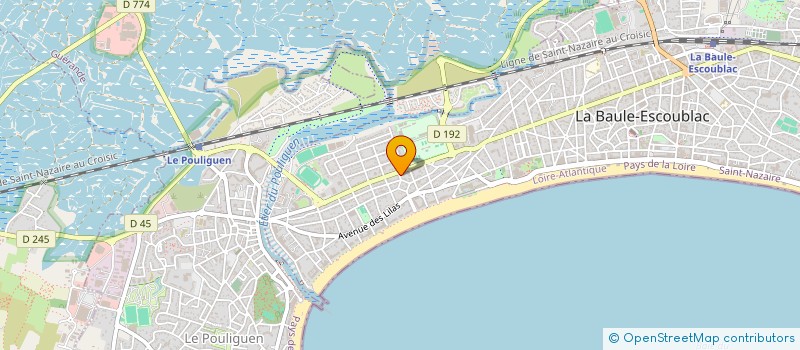 localisation de l'entreprise DPALMDP  LA BAULE-ESCOUBLAC