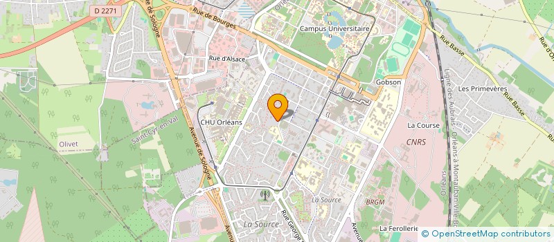 localisation de l'entreprise DPAO TRANSPORT  ORLEANS