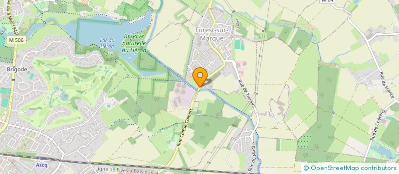 localisation de l'entreprise DPASCAN  FOREST-SUR-MARQUE