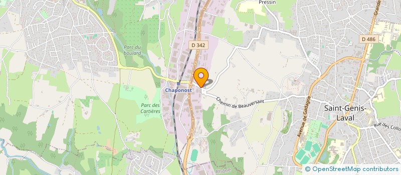 localisation de l'entreprise DPB à SAINT-GENIS-LAVAL