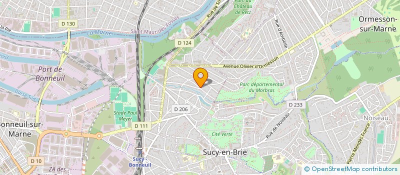 localisation de l'entreprise DPB RENOVATION à SUCY-EN-BRIE