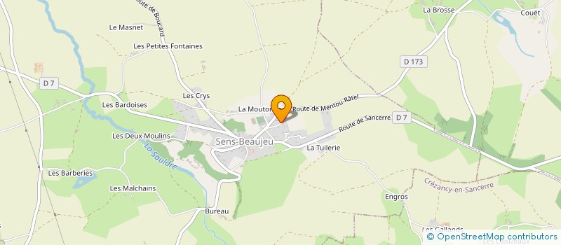 localisation de l'entreprise DPC  SENS-BEAUJEU