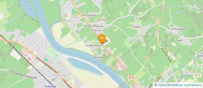 localisation de l'entreprise DPC  RIONS