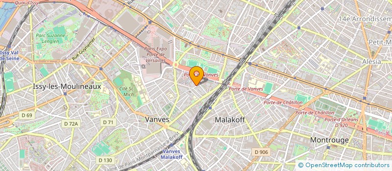 localisation de l'entreprise DPC  VANVES