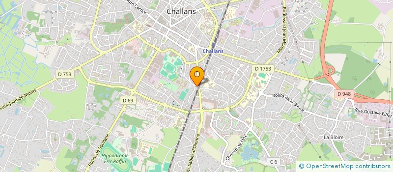 localisation de l'entreprise DPC INVEST à CHALLANS