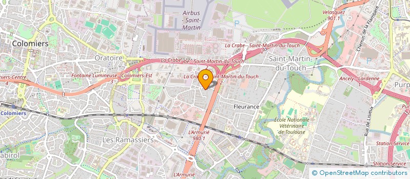 localisation de l'entreprise DPC INVEST  TOULOUSE