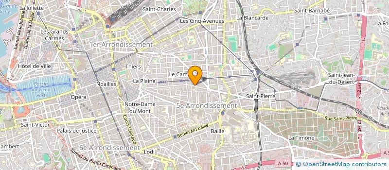 localisation de l'entreprise DPC LAIZE CHRISTINE à MARSEILLE