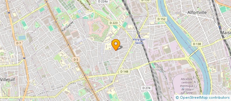 localisation de l'entreprise DPC PLOMBERIE CHAUFFAGE à VITRY-SUR-SEINE