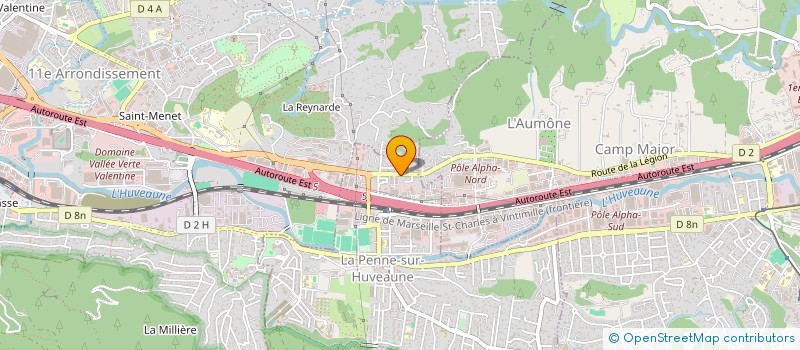 localisation de l'entreprise DPCE INGENIERIE  LA PENNE-SUR-HUVEAUNE