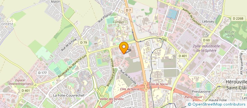localisation de l'entreprise DPCI PATRIMOINE à CAEN