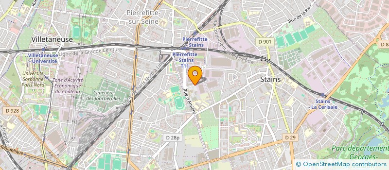 localisation de l'entreprise DPCM  STAINS