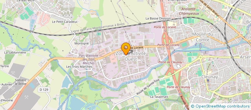 localisation de l'entreprise DPCP  RENNES