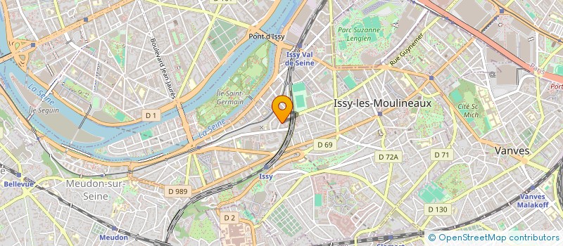 localisation de l'entreprise DPD FRANCE à ISSY-LES-MOULINEAUX