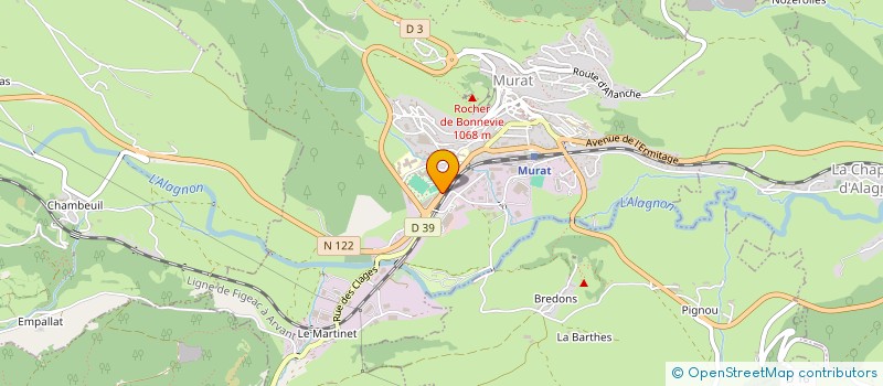 localisation de l'entreprise DPDJ à MURAT