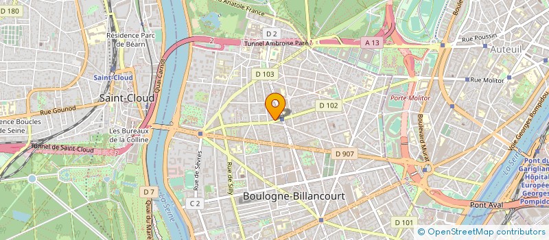 localisation de l'entreprise DPDS  BOULOGNE-BILLANCOURT