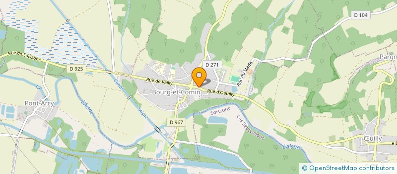 localisation de l'entreprise DPE  BOURG-ET-COMIN