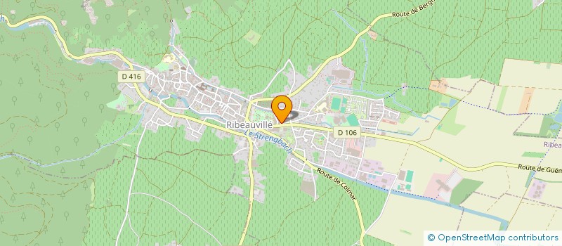 localisation de l'entreprise DPE  RIBEAUVILLE