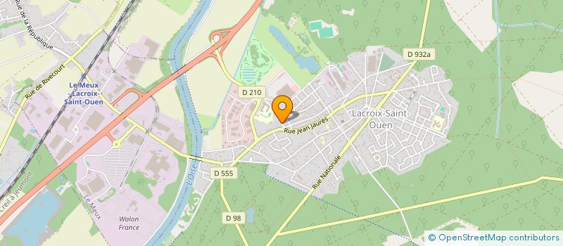 localisation de l'entreprise DPE COIFFURE  LACROIX-SAINT-OUEN