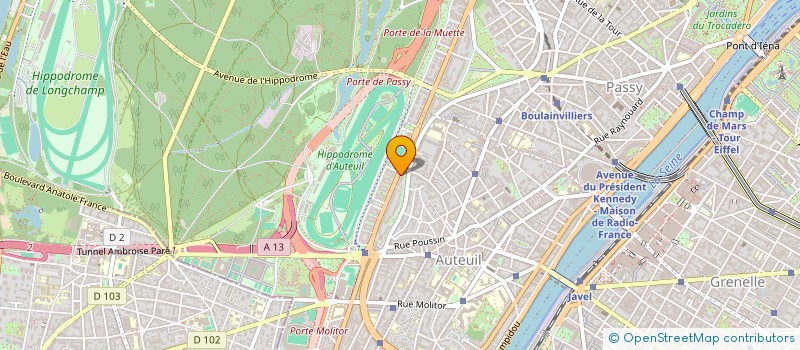localisation de l'entreprise DPE HOLDING  BOULOGNE-BILLANCOURT