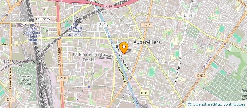 localisation de l'entreprise DPE PRECIS à AUBERVILLIERS