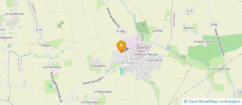 localisation de l'entreprise DPE SERVICES à CHALEINS