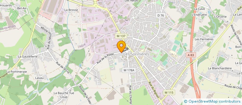 localisation de l'entreprise DPEA à LES SORINIERES