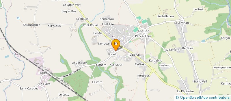 localisation de l'entreprise DPEB  MELLAC