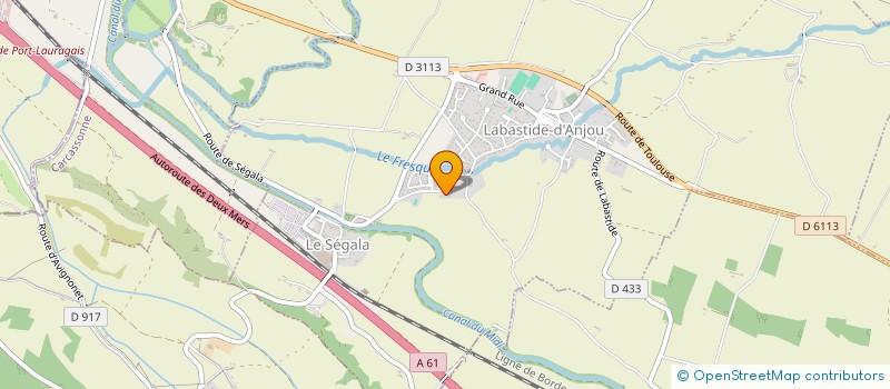 localisation de l'entreprise DPEM  LABASTIDE-D'ANJOU