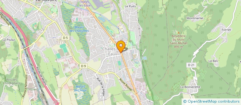 localisation de l'entreprise DPERMIS  CHALLES-LES-EAUX